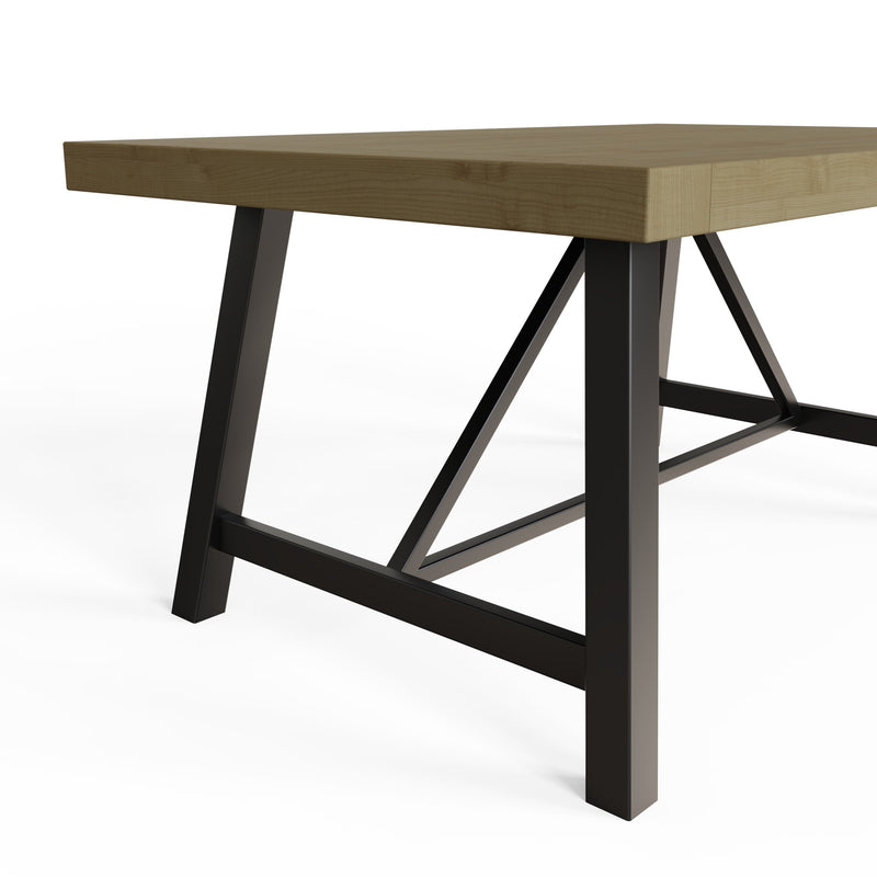 Lowry 1.6m Dining Table Driftwood Lacquered Solid Reclaimed Pine