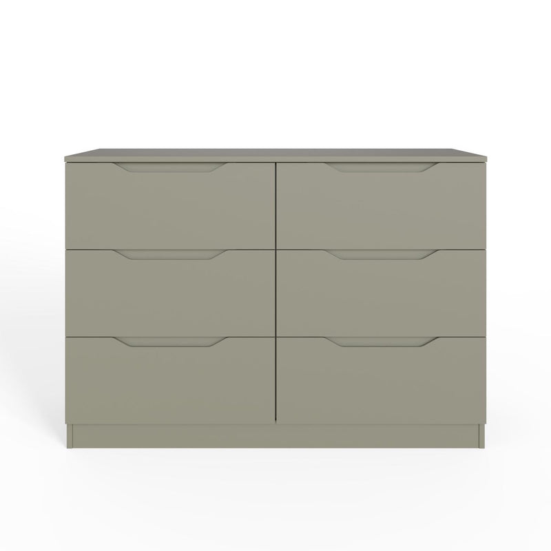 Luno 6 Drawer Chest Of Drawers - Ash Green