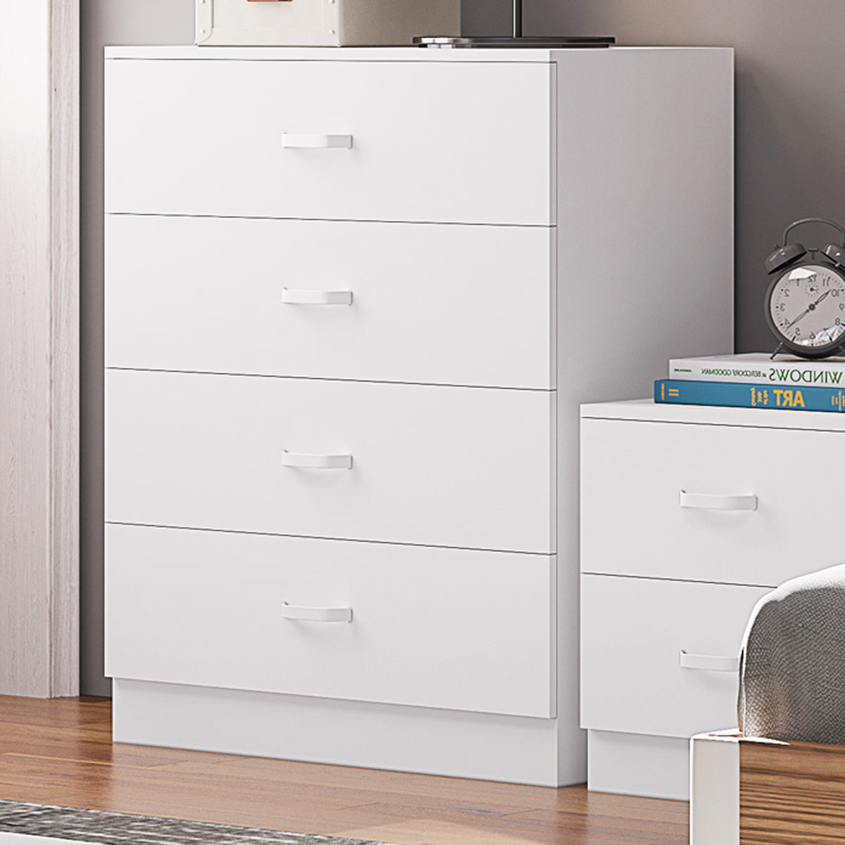 Tunis 4 Drawer Chest Of Drawers Matt White