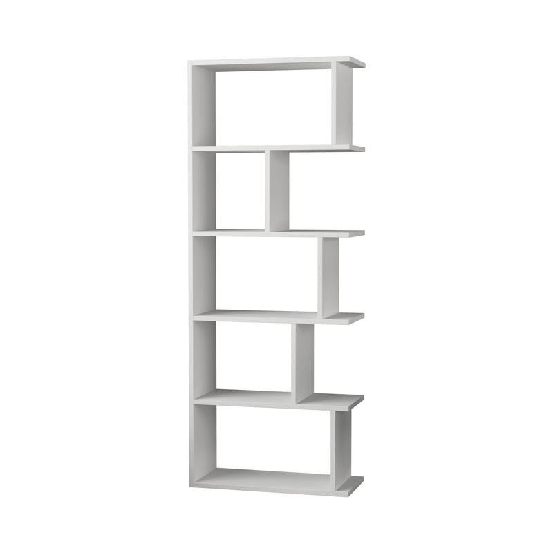 Tapi Modern Bookcase Display Unit White Tall 159cm