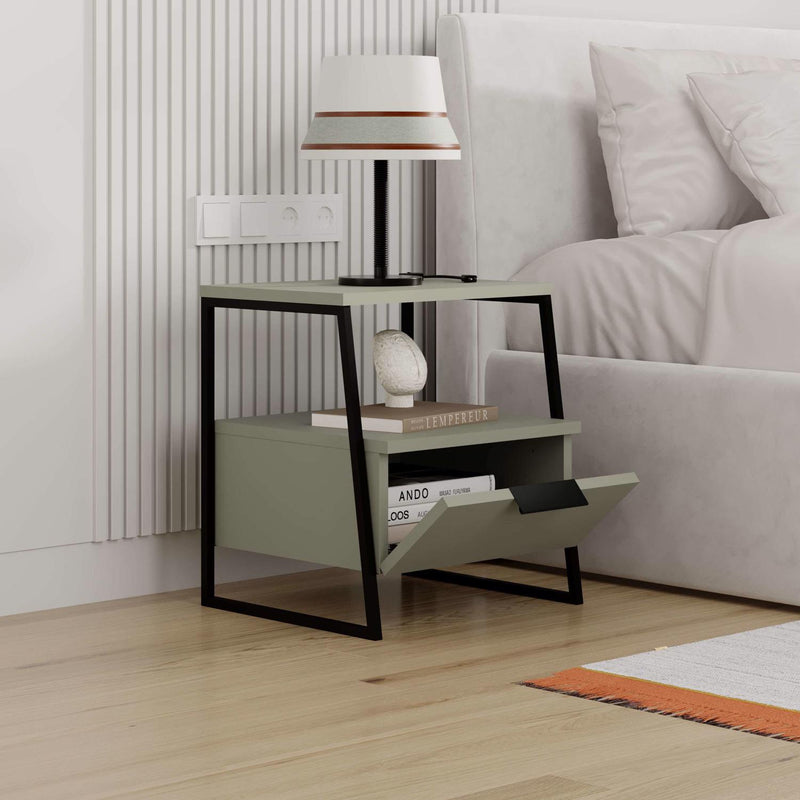 Pal Modern Nightstand Ash Green