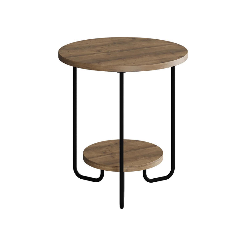 Corro Modern Side End Table Dark Oak