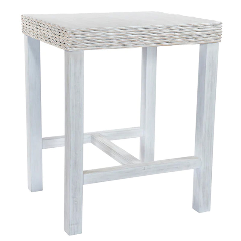 Maya Rattan Bar Table - Whitewash
