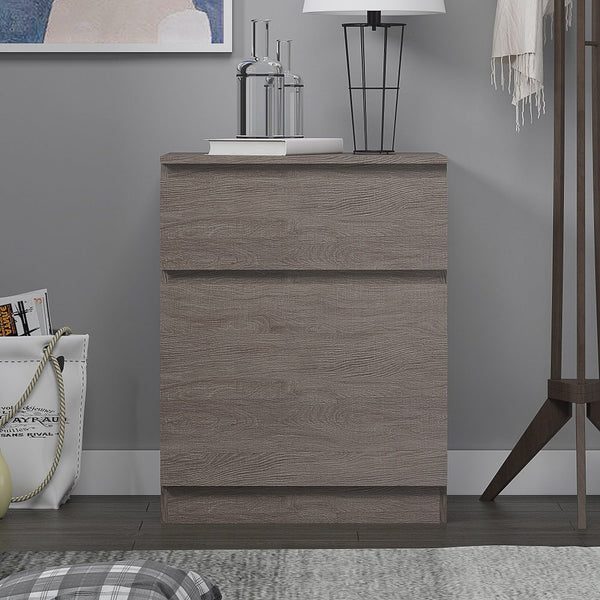 Stora 1 Door 1 Drawer Multi-Storage Unit - Rustic Oak