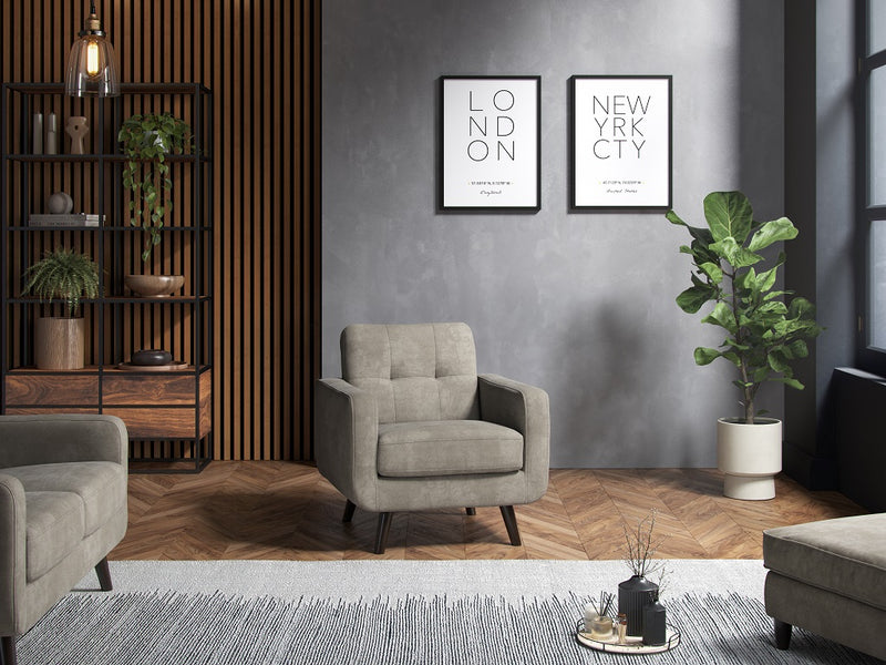 Norway CRIB5 Contract Sofa — Antelope fabric, 1 seat armchair