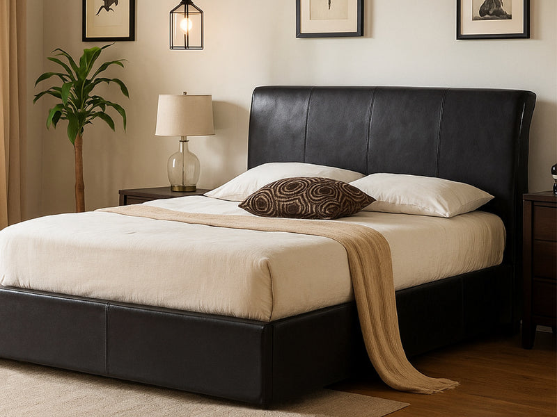OTTOBROWN Faux Leather Bed — view