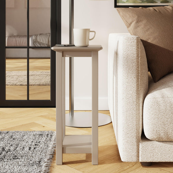 Palma Side Table Plant Stand Putty
