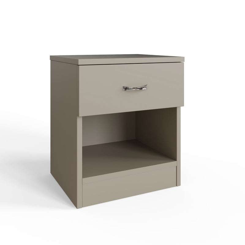 Promo 1 Drawer Nightstand With Shelf - Putty