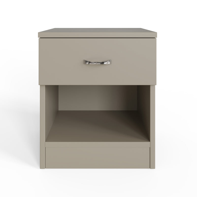 Promo 1 Drawer Nightstand With Shelf - Putty