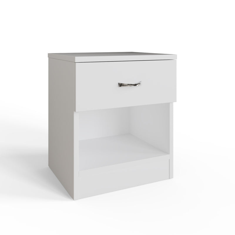 Promo 1 Drawer Nightstand With Shelf - White