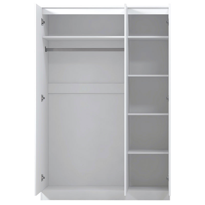 FWStyle Stora 3 Door Wardrobe - Matt White