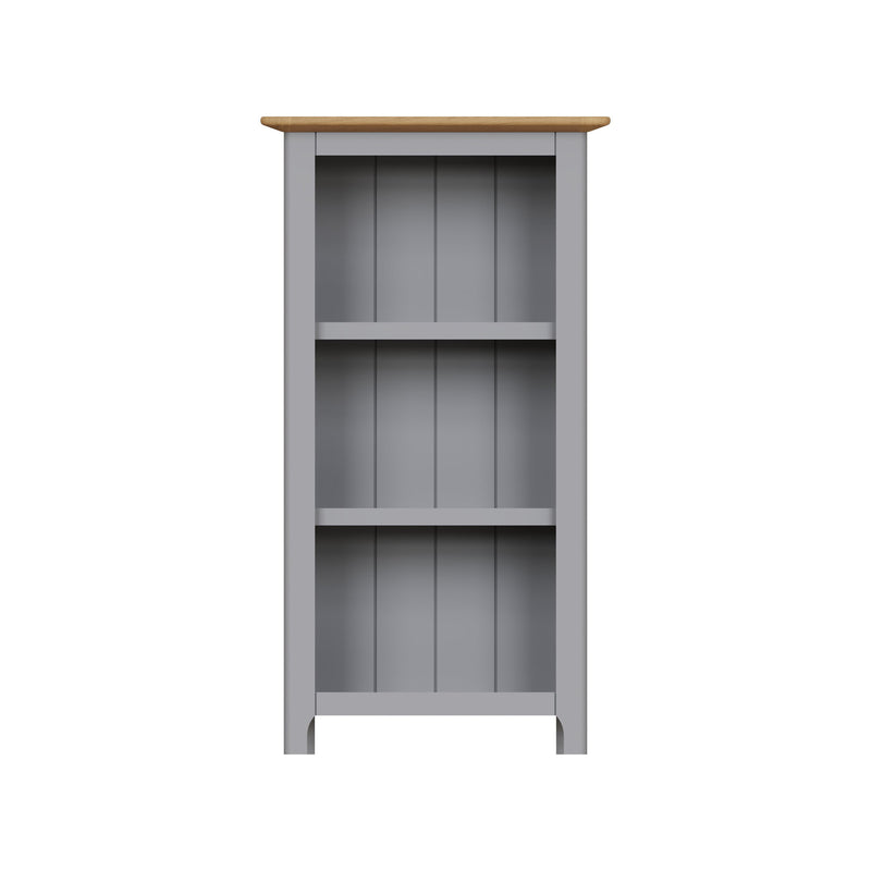 Taberno Oak 3 Tier Bookcase Dove Grey