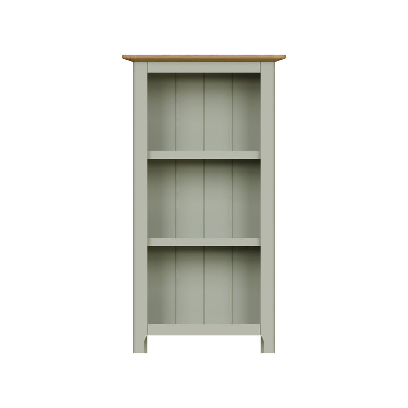 Taberno Oak 3 Tier Bookcase Sage Green