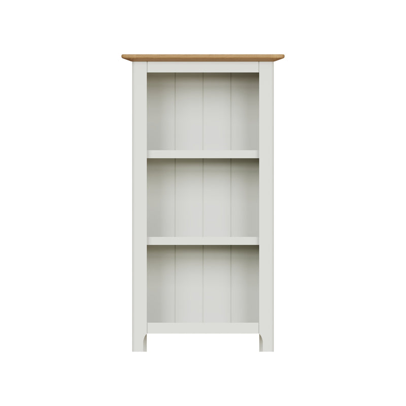 Taberno Oak 3 Tier Bookcase Linen White