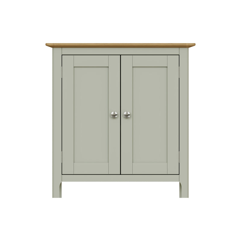 Taberno Oak 2 Door Compact Sideboard Sage Green