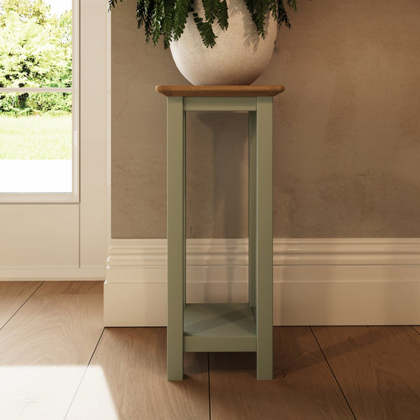 Taberno Oak End Side Table Sage Green