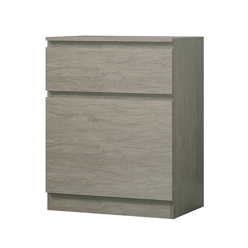 FWStyle Stora 1 Door 1 Drawer Multi-Storage Unit - Rustic Oak
