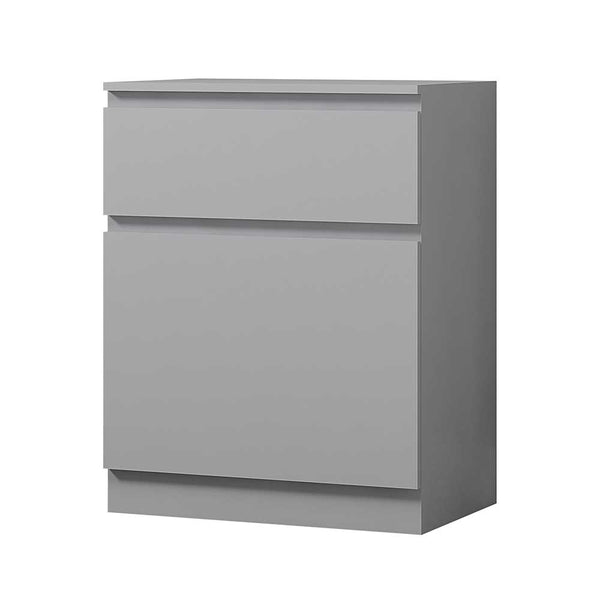 Stora 1 Door 1 Drawer Multi-Storage Unit - Matt Grey